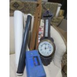 A Barometer, artists materials etc.