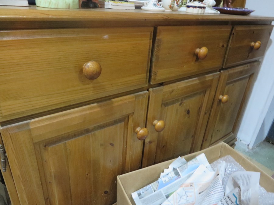 A pine part glazed dresser - Image 3 of 3