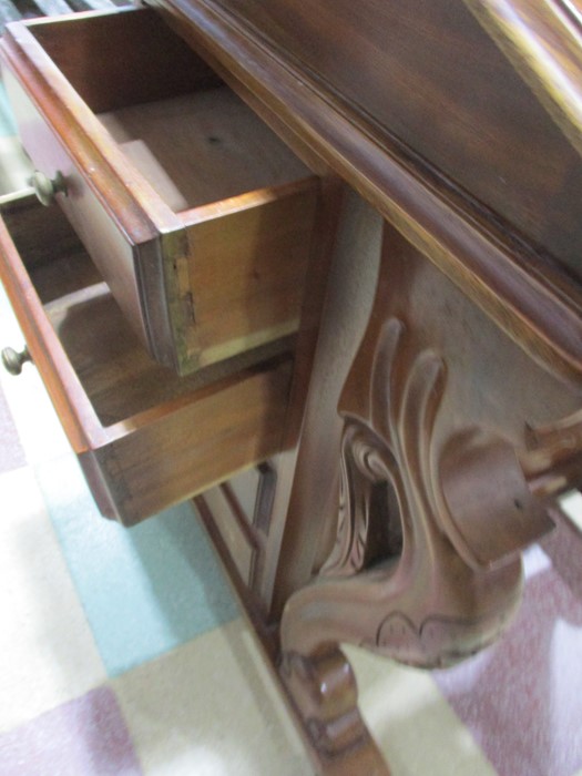 A reproduction Davenport with drawers on both sides - Image 5 of 6