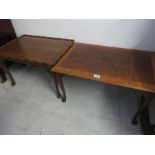 Two rectangular coffee tables