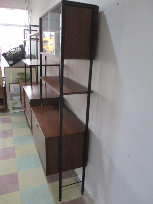Three bays of Ladderax style modular shelving and cabinet system by Avalon - Image 3 of 8