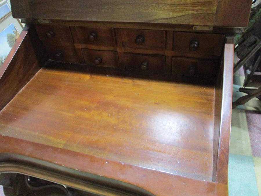 A reproduction Davenport with drawers on both sides - Image 3 of 6