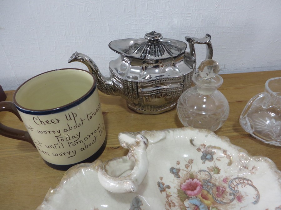 Quantity of china and glass ware including Torquay tankard - Image 2 of 7
