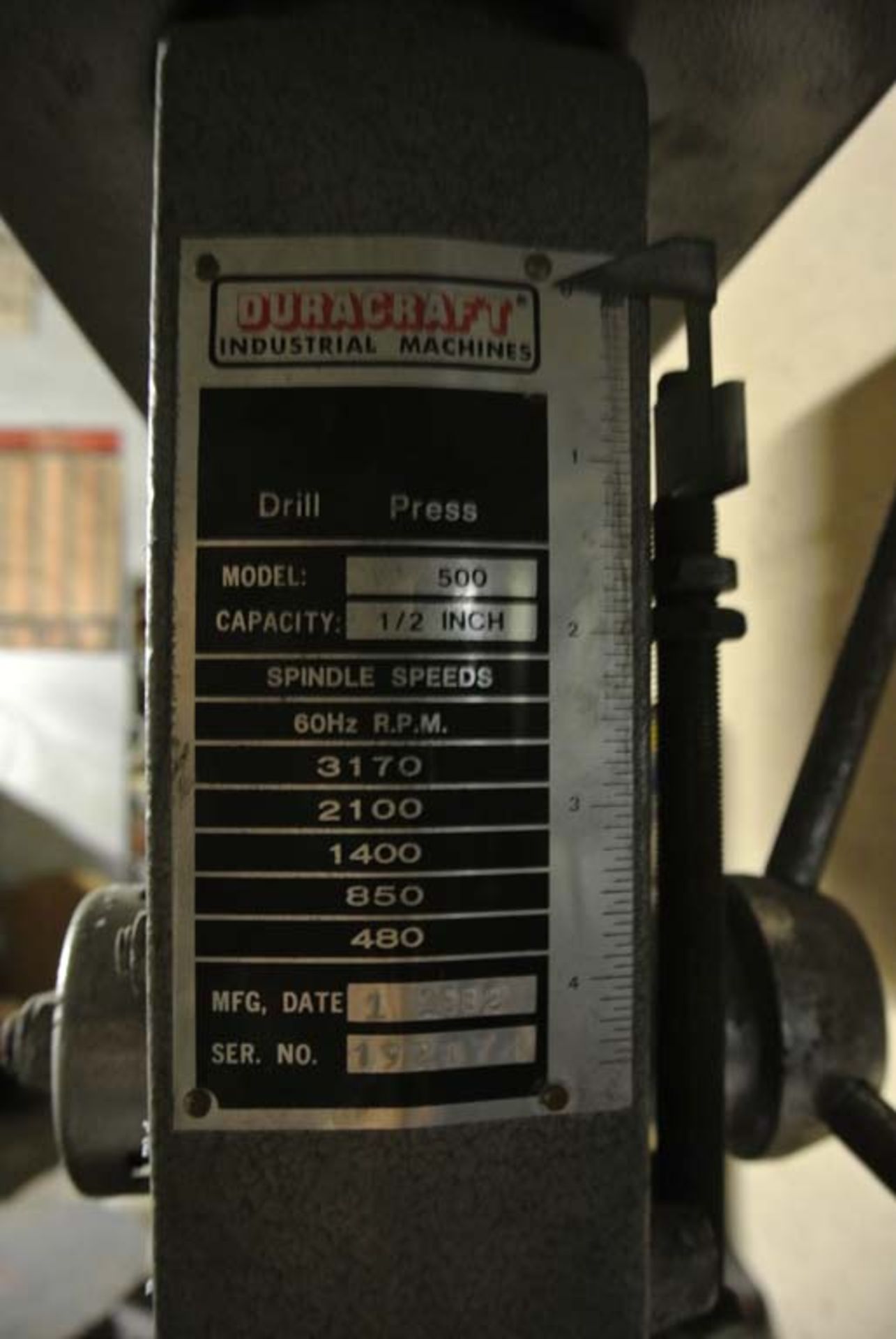 (S)~ Duracraft Drill Press - Image 2 of 6