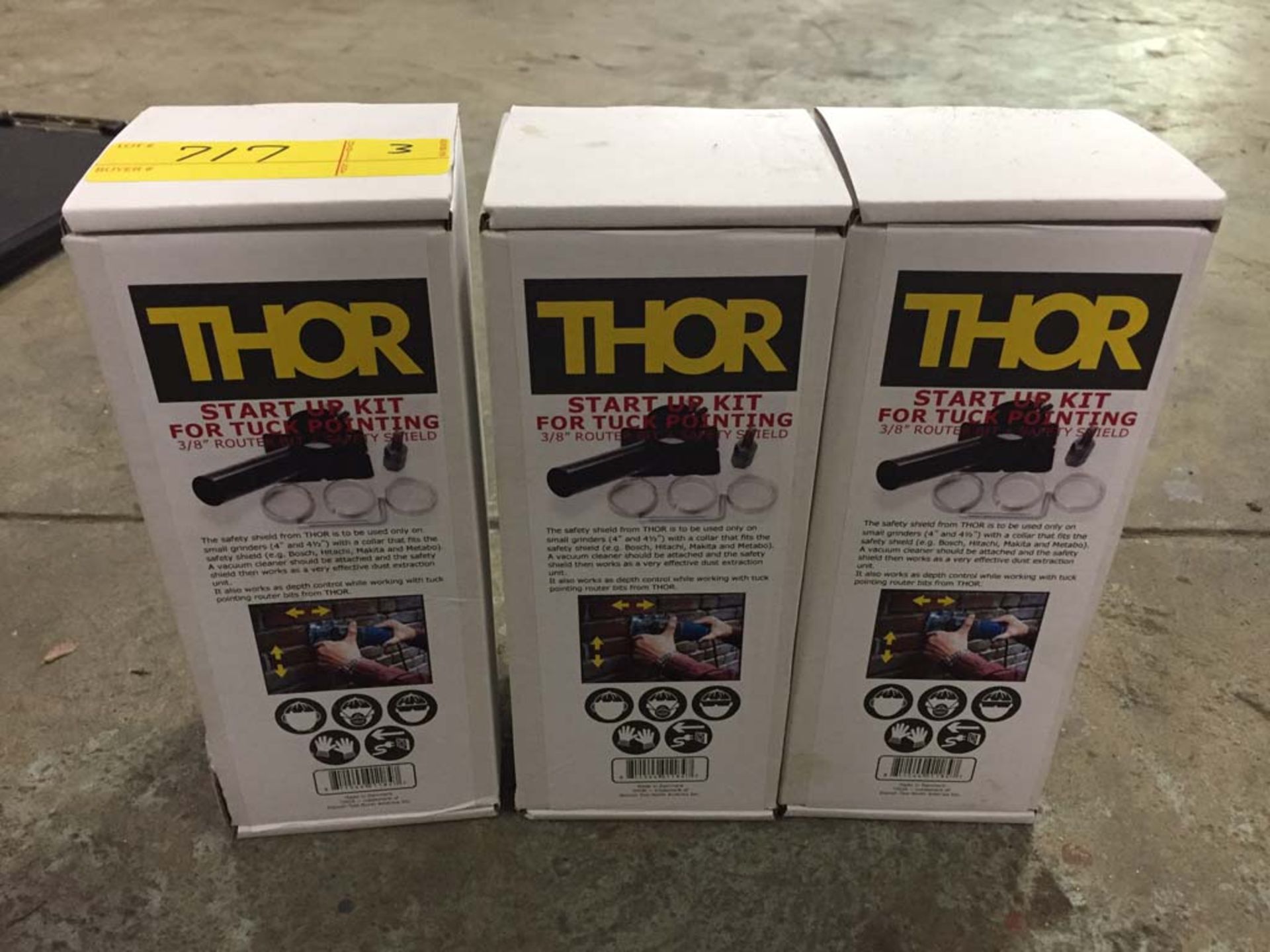 (S)~ (Lot of 3) Thor Startup Kits For Tuck Pointing