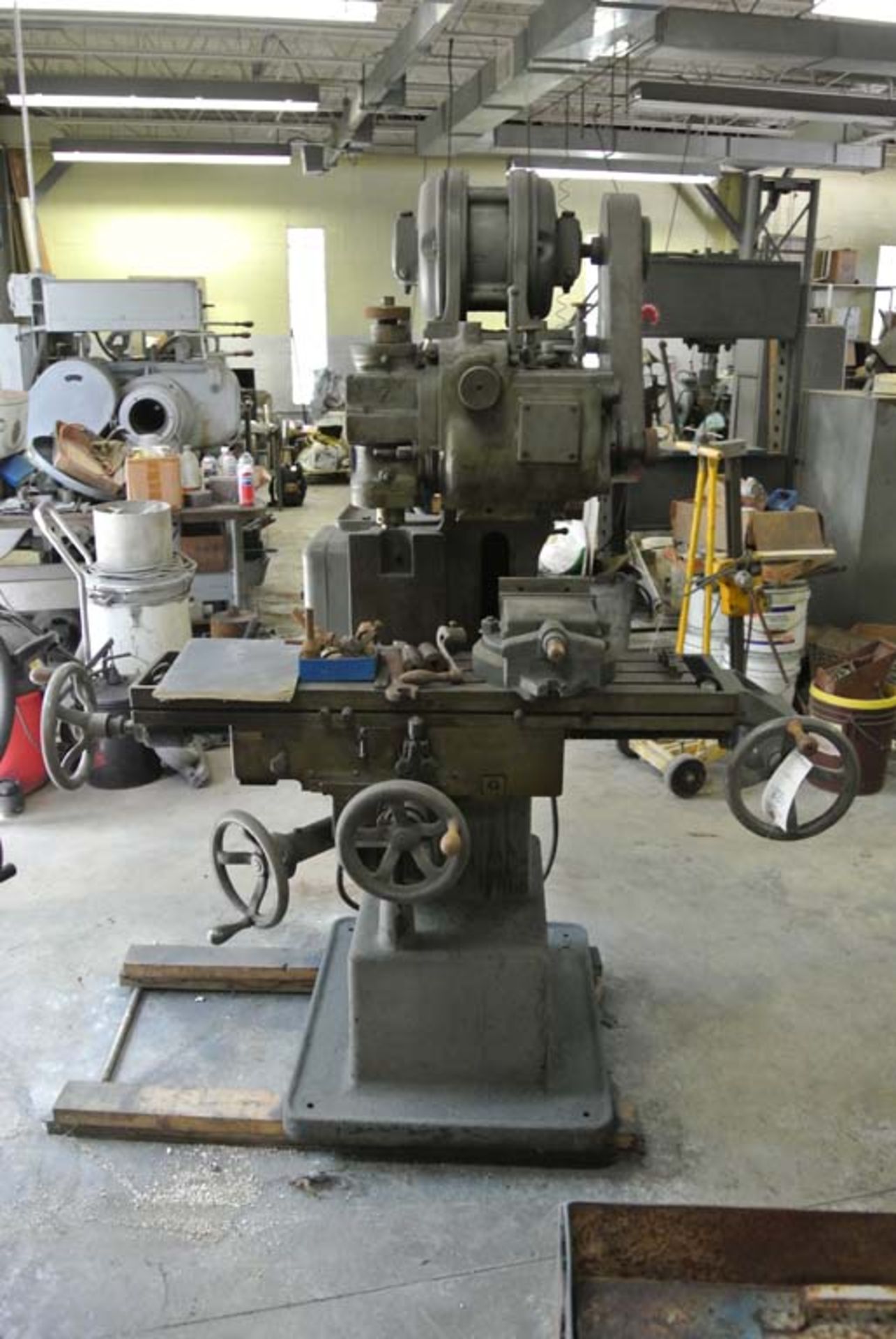 (S)~Van Norman No.12 Vertical/Horizontal Milling Machine ~ 12"x50" Table ~ 20A ~ 125/250 V ~ 3 Phase