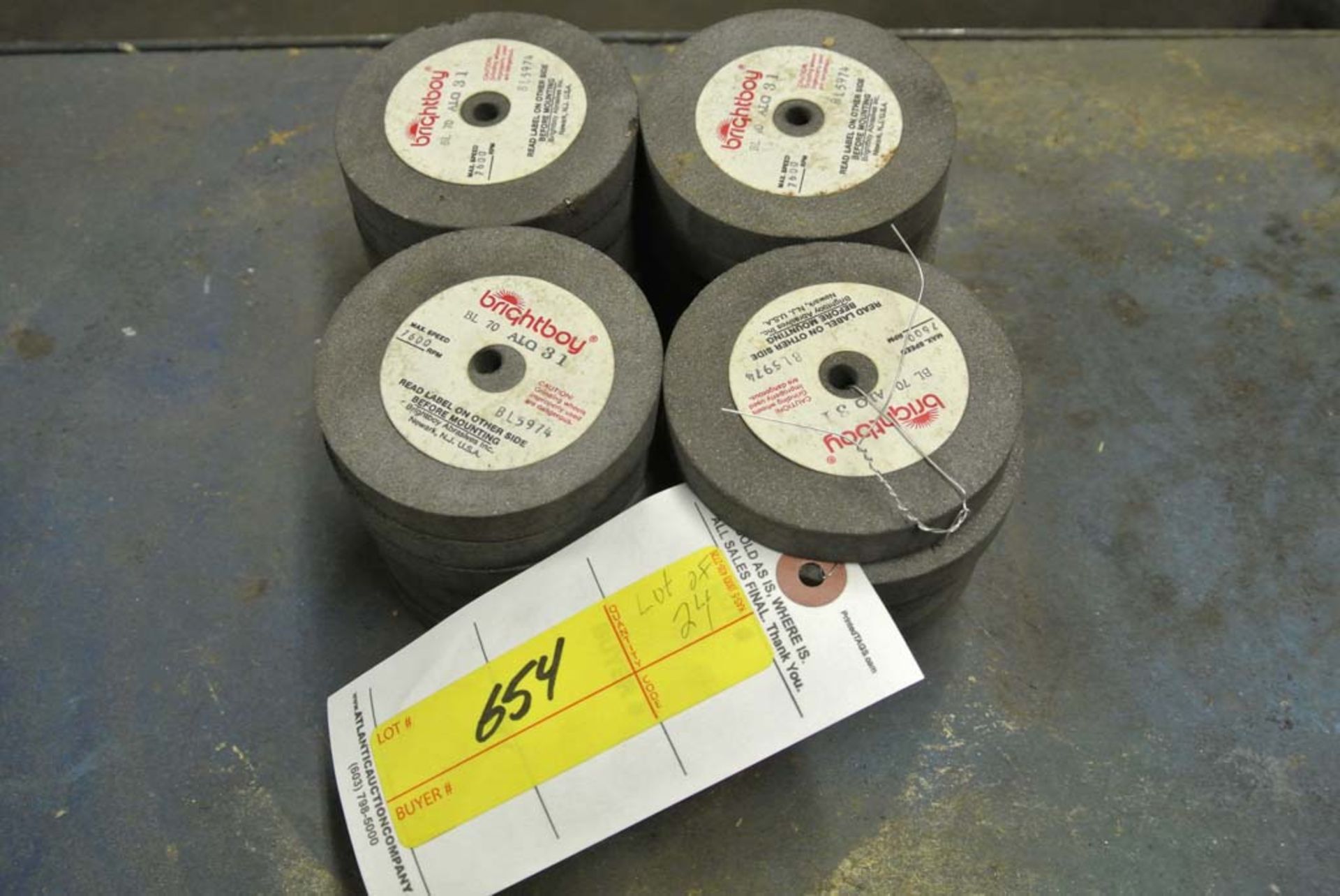 (S)~ (Lot of 24) Brightboy BL70 Grinding Wheel