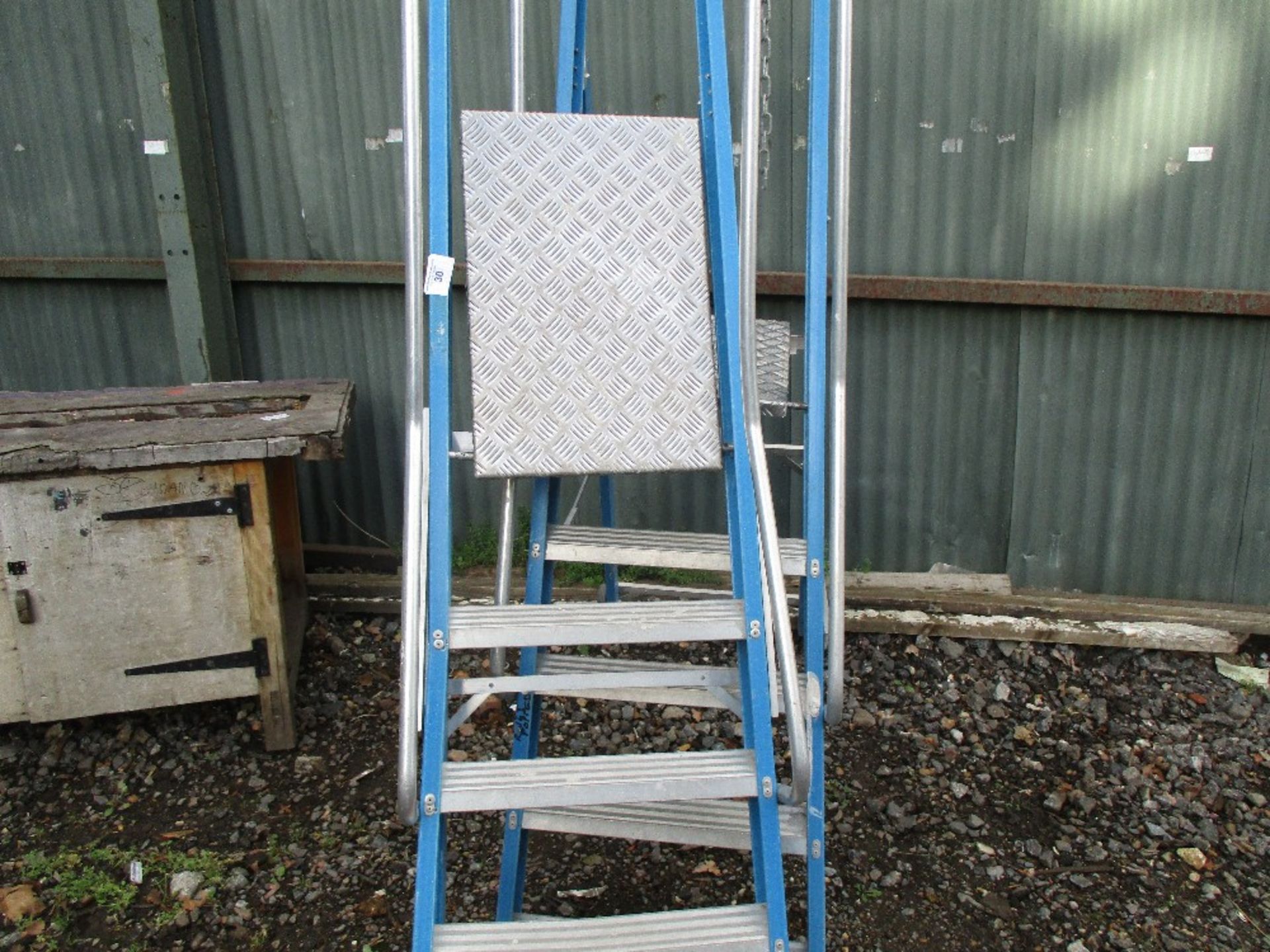2NO SETS OF BLUE GRP STEP LADDERS - Image 2 of 2