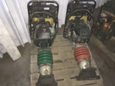 2NO DYNAPAC BIG FOOT TRENCH COMPACTORS