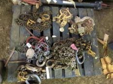 PALLET CONTAINING 6NO ASSORTED CHAINS, UNTESTED