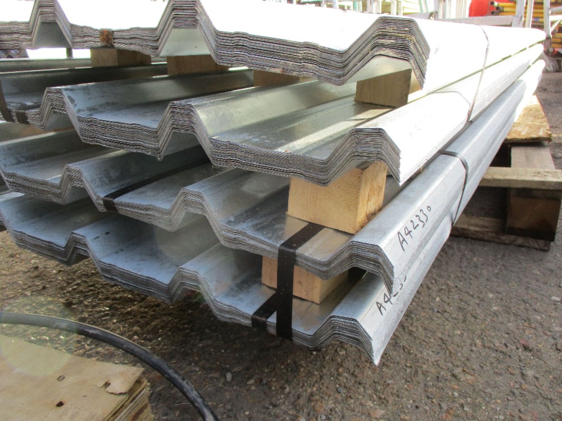 100NO 12FT X 0.87METRE WIDE BOX PROFILED GALVANISED ROOFING SHEETS - Image 2 of 2