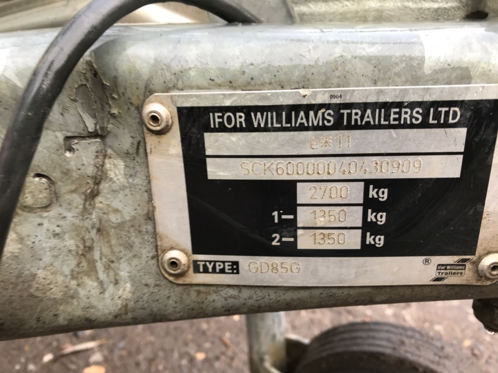 IFOR WILLIAMS GD85G TRAILER WITH MESH SIDES - Image 5 of 6