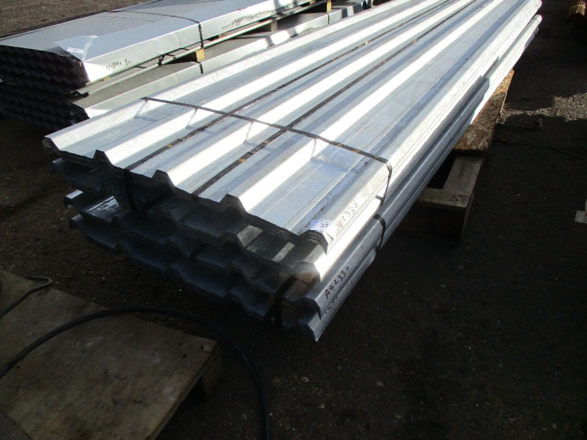 100NO 12FT X 0.87METRE WIDE BOX PROFILED GALVANISED ROOFING SHEETS