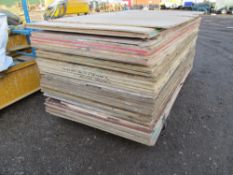 QTY OF PRE USED PLYWOOD AND TIMBER SHEETS...NO VAT ON HAMMER PRICE