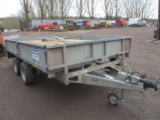 IFOR WILLIAMS 12FT X 6FT DROP SIDE PLANT TRAILER, YEAR 2001 BUILD