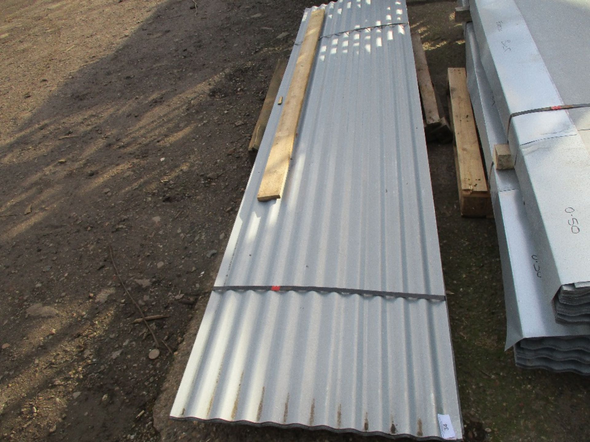 50NO CORRUGATED ROOF SHEETS, GALVANISED, 12FT LENGTH