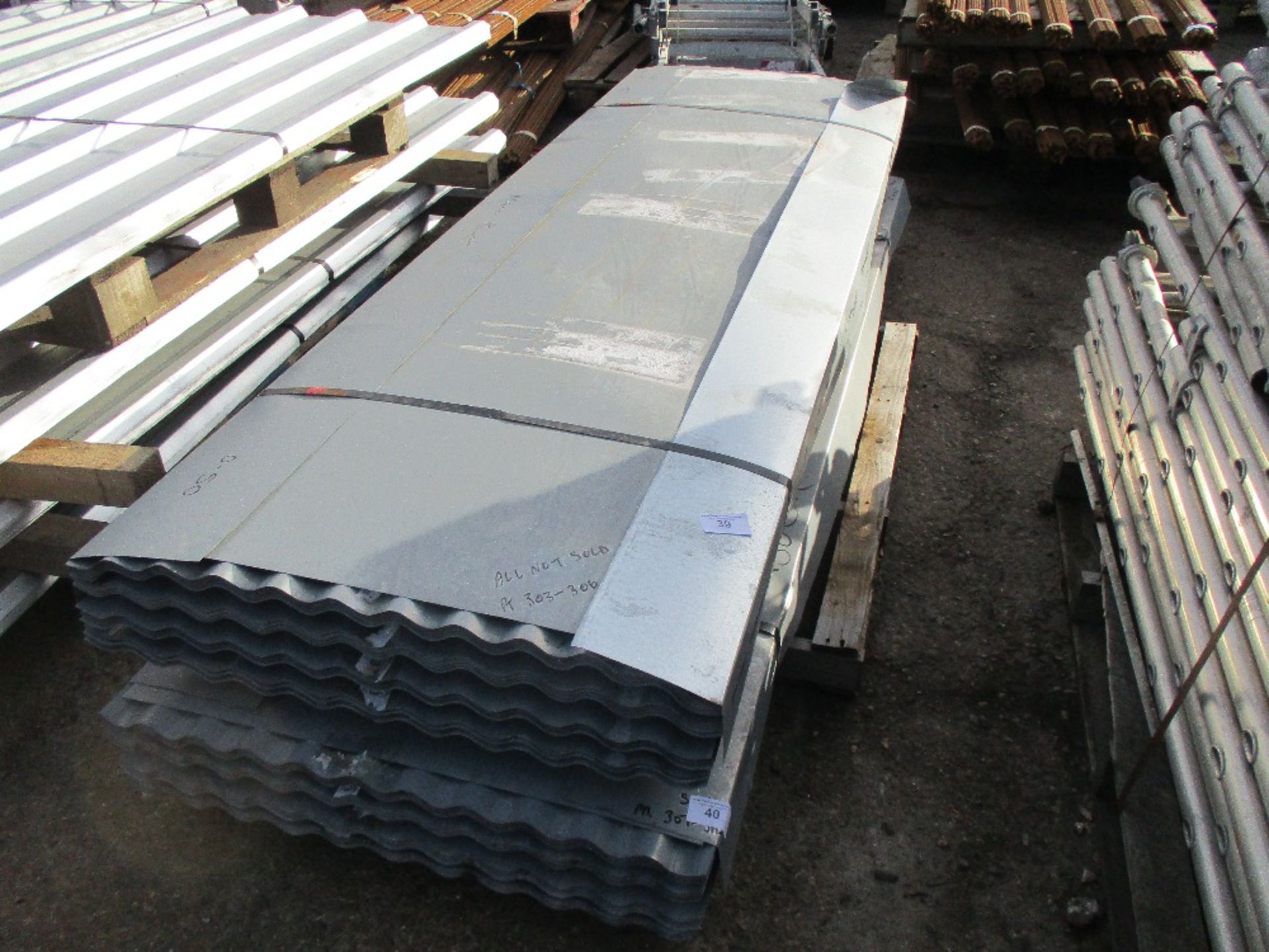 100NO 8FT X 0.83METRE WIDE CORRUGATED GALVANISED ROOFING SHEETS - Image 2 of 2