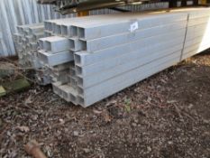 2NO BUNDLES OF GALVANISED BOX TUBES,