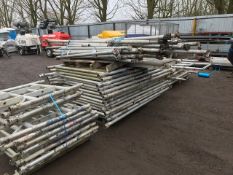 large qty of scaffold tower parts