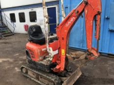 KUBOTA U10-3 MICRO EXCAVATOR YEAR 2006 BUILD C/W 4NO BUCKETS, BLADE EXTENSIONS, 2939 REC HRS SN: