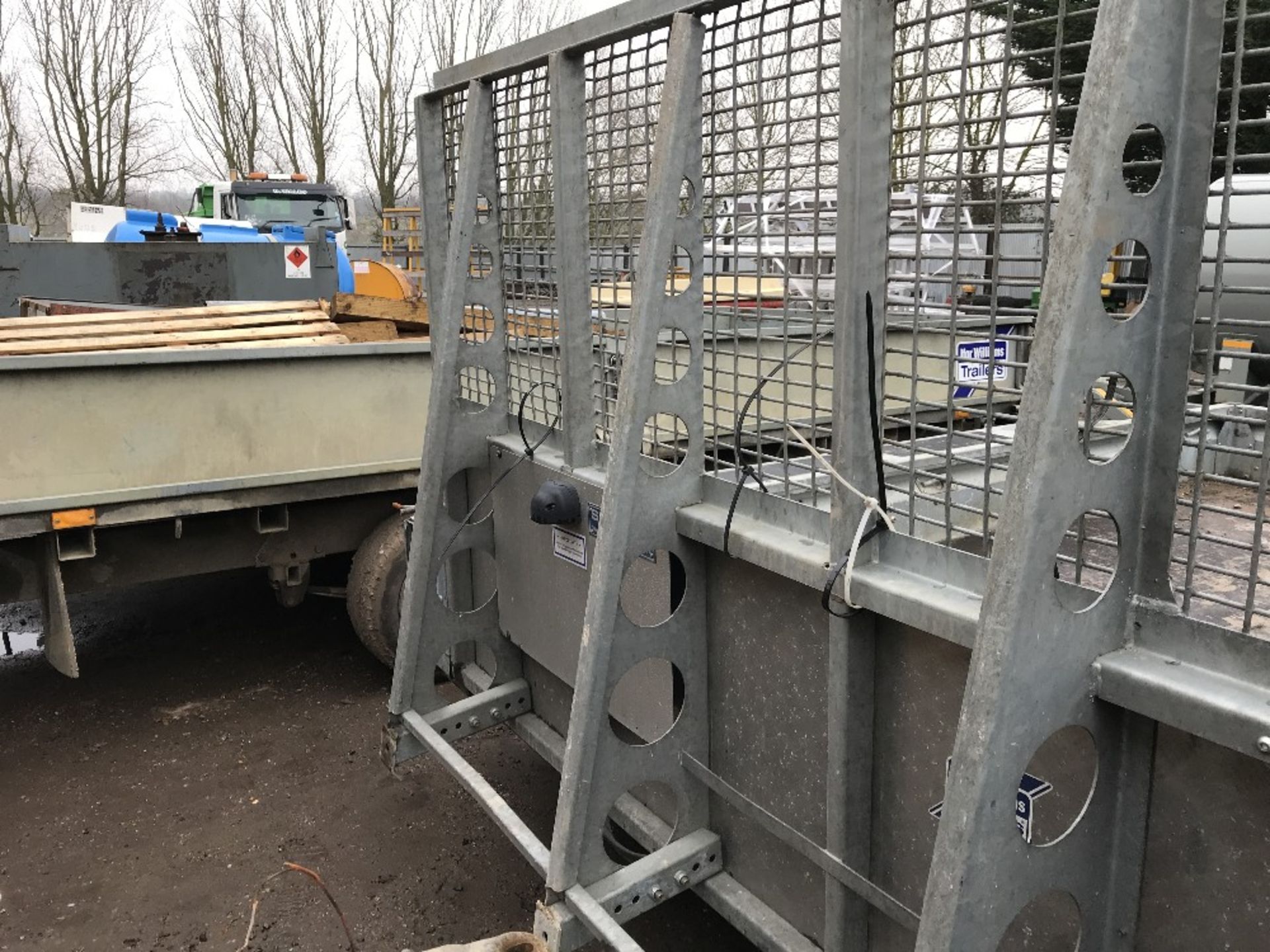 Ifor Williams wide bodied plant trailer, yr2016 approx. SN;SCKD00000G0685132 - Bild 6 aus 6