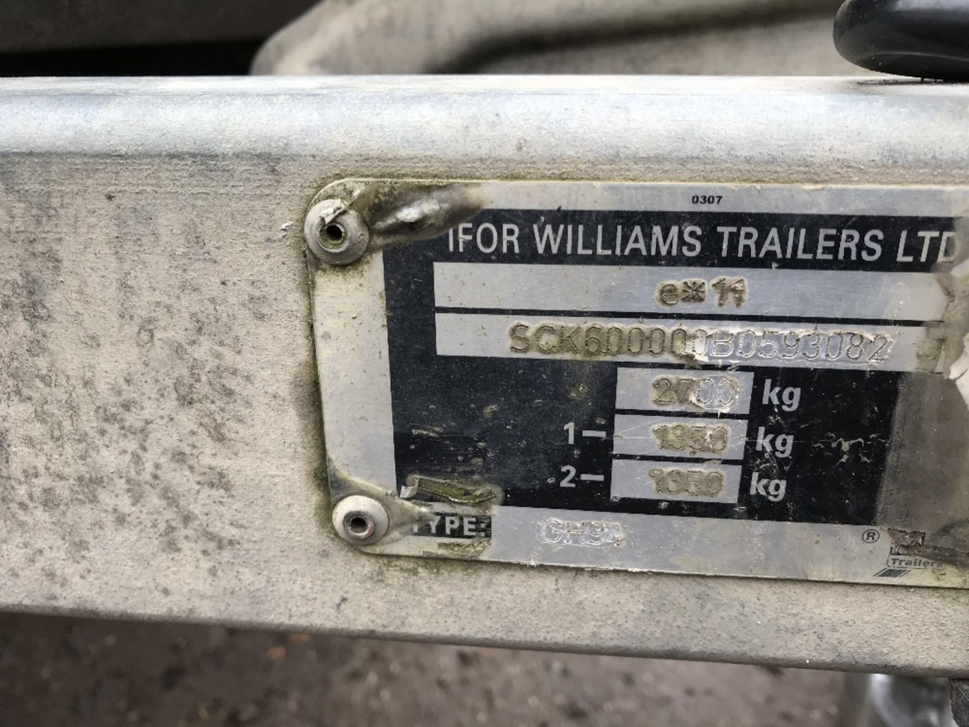 IFOR WILLIAMS GH94 Twin axled mini digger trailer YEAR 2011 SN:SCK600000B0593082 - Image 3 of 5