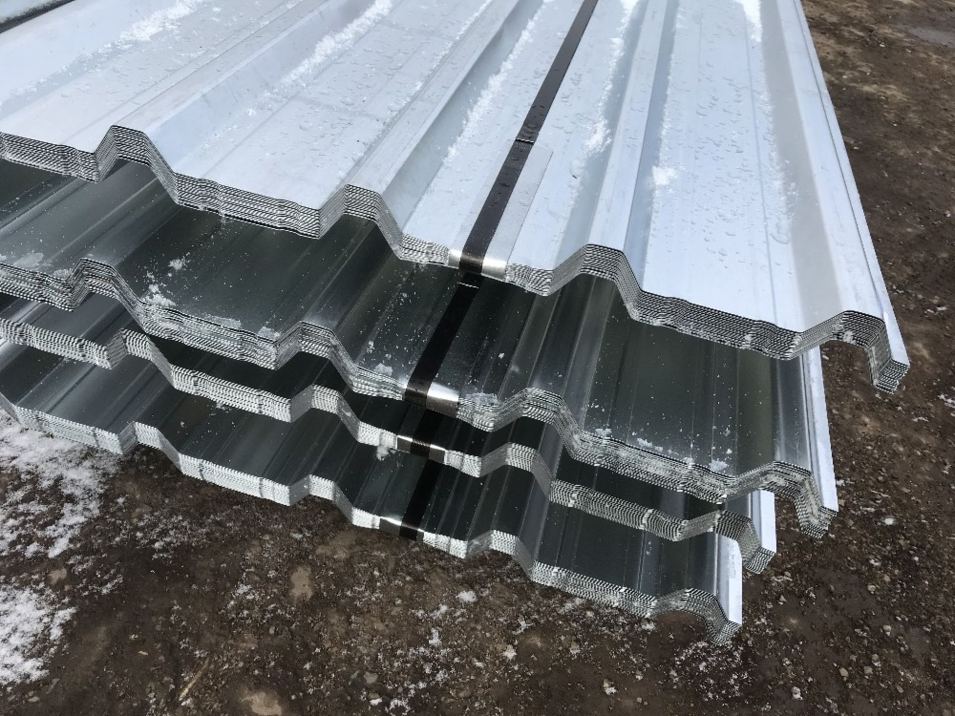 100no sheets of box profile 12ft length galvanised roofing sheets, - Image 2 of 2