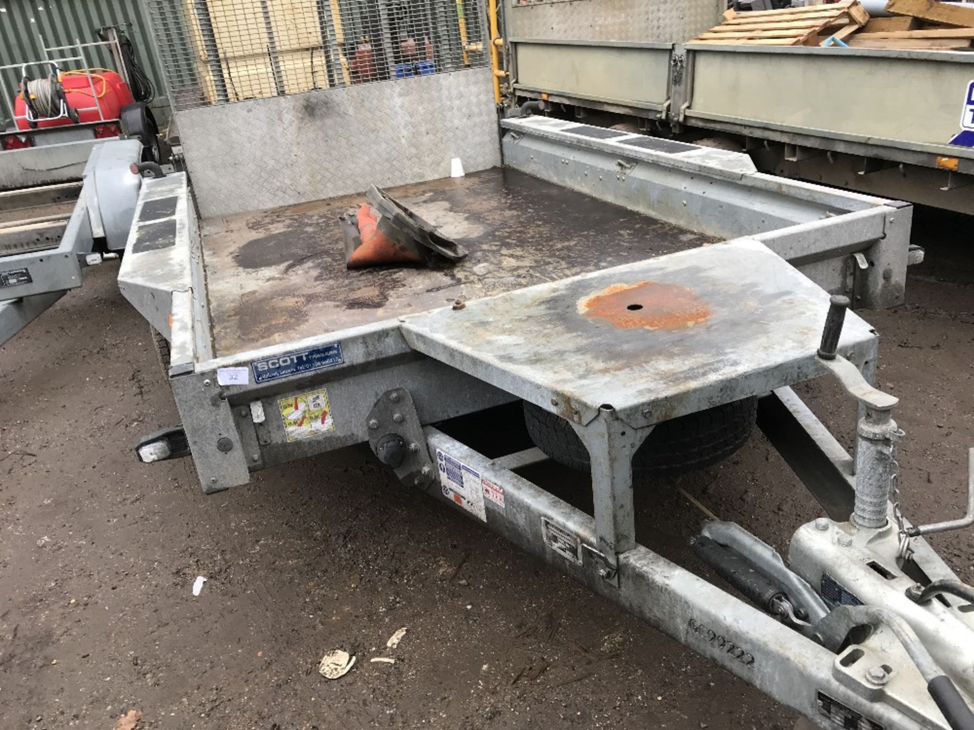 Ifor Williams wide bodied plant trailer, yr2016 approx. SN;SCKD00000G0685132