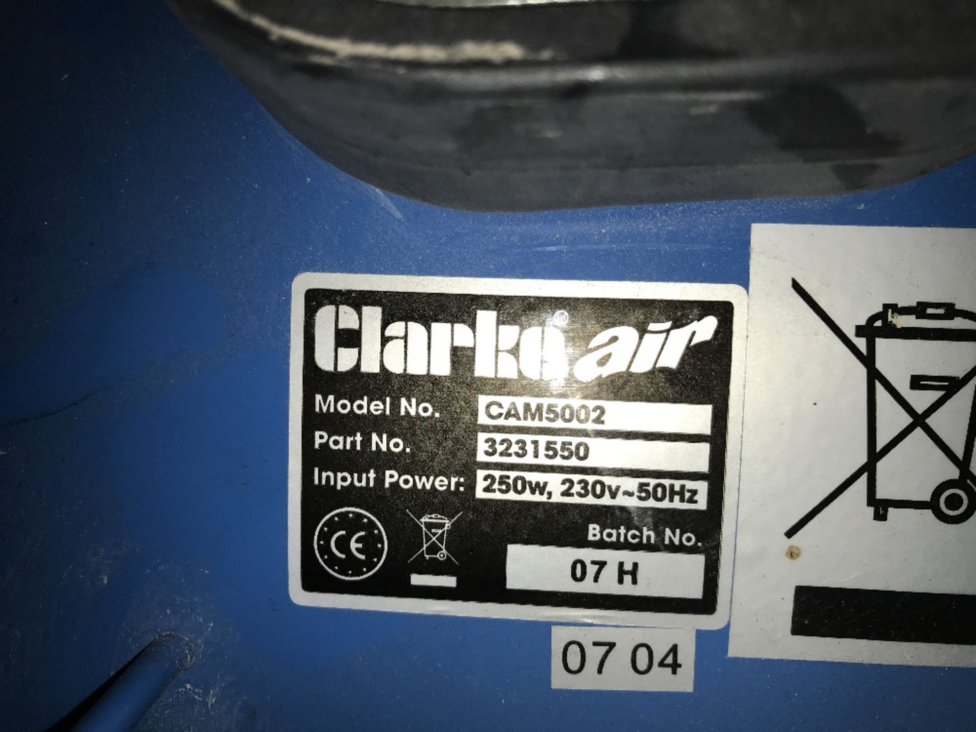 7 X CLARKE AIR FANS, LITTLE SIGN OF USEAGE, SOURCED FROM COMPANY LIQUIDATION, 240 VOLT - Image 2 of 3