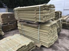 5NO PALLETS OF MIXED TIMBER SLATS