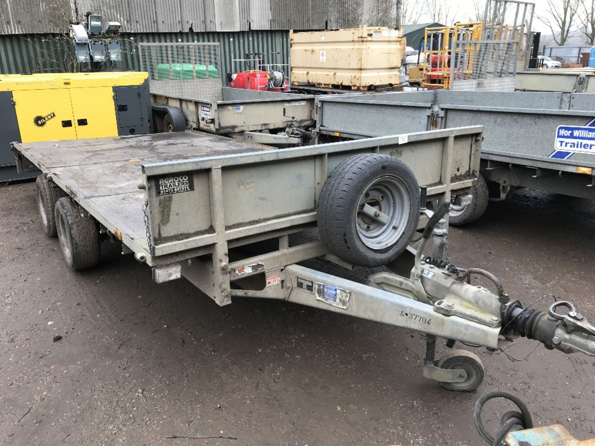 Ifor Williams flat bed plant trailer TYPE LM146G 14FT X 6FT