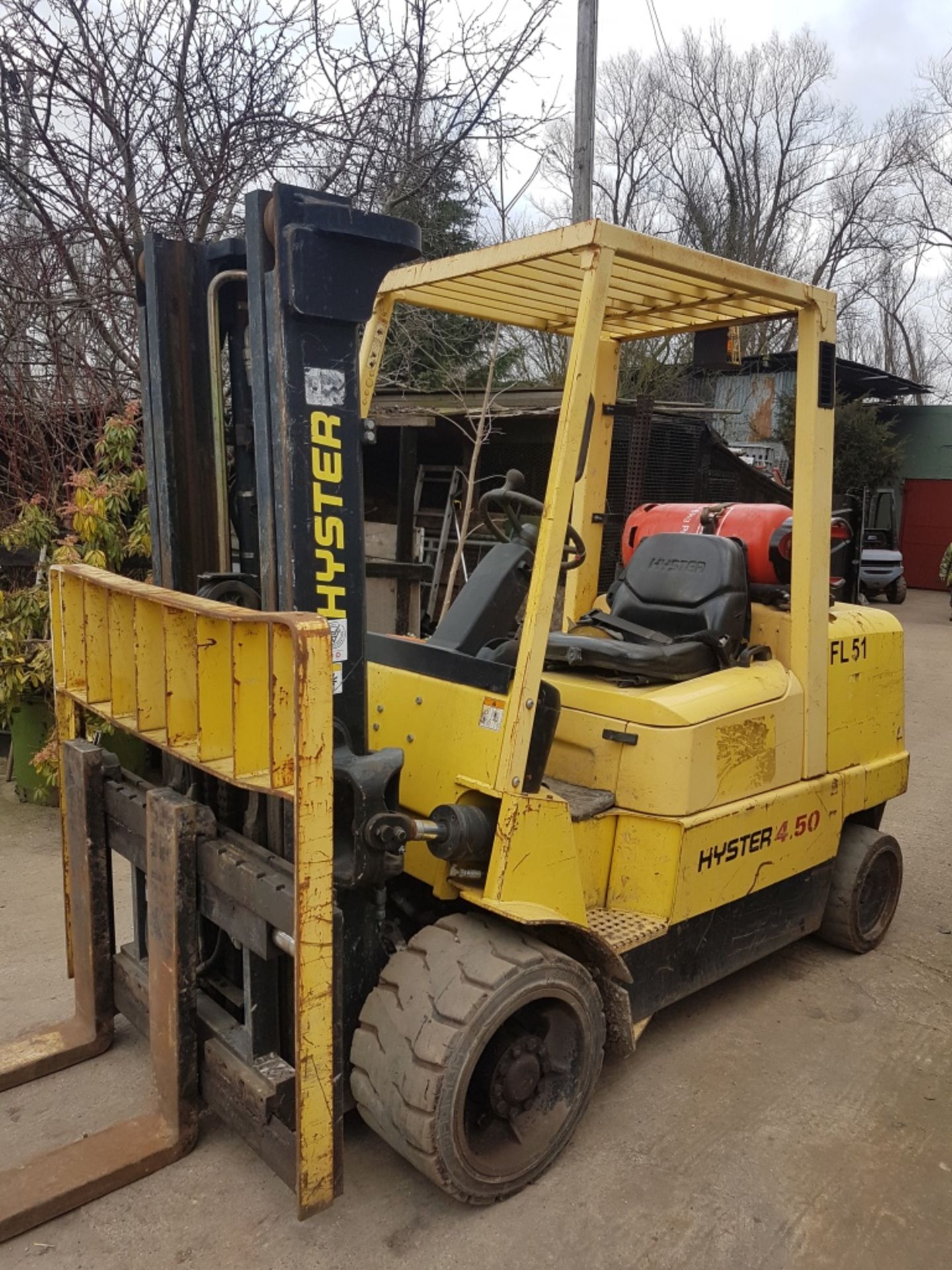 Hyster s4.50xm forklift year 2004 4500kgs container spec