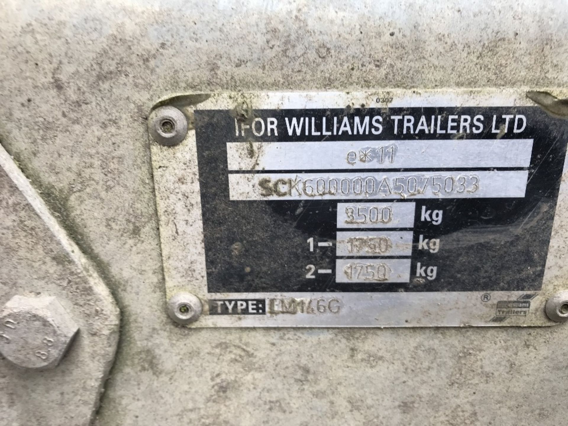 Ifor Williams flat bed plant trailer TYPE LM146G 14FT X 6FT - Image 3 of 4