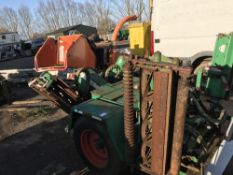 RANSOMES 340TG TOWED GANG MOWER SET C/W CONTROL BOX