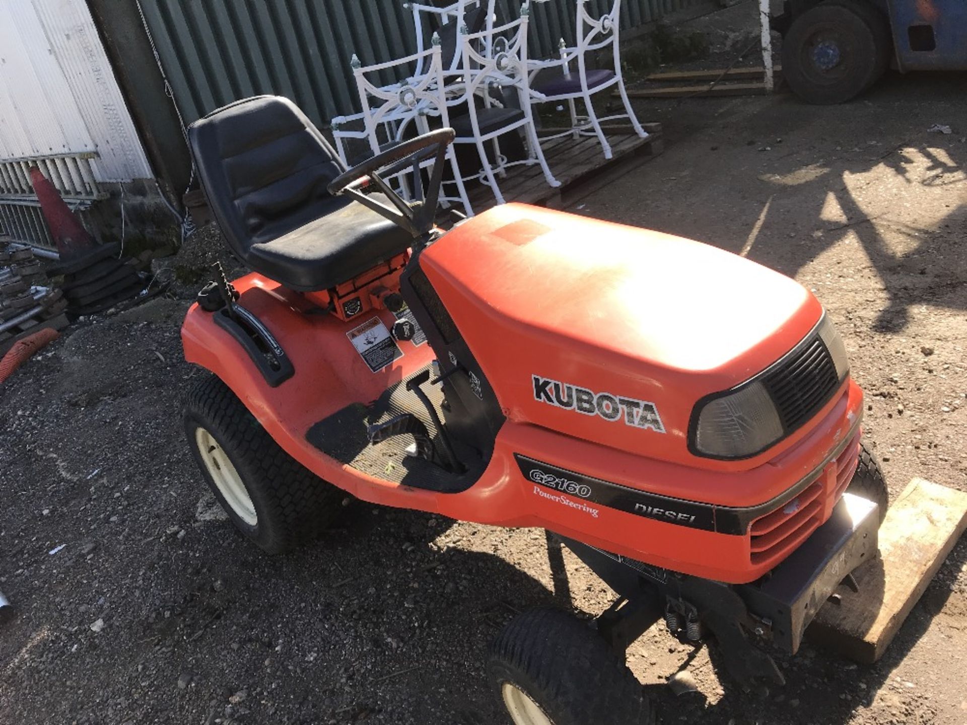 KUBOTA G2160 2WD DIESEL MOWER PARTS MISSING YEAR 2007 BUILD, 2008 REGISTERED. REG:EU08 ORV 1394 - Image 2 of 5