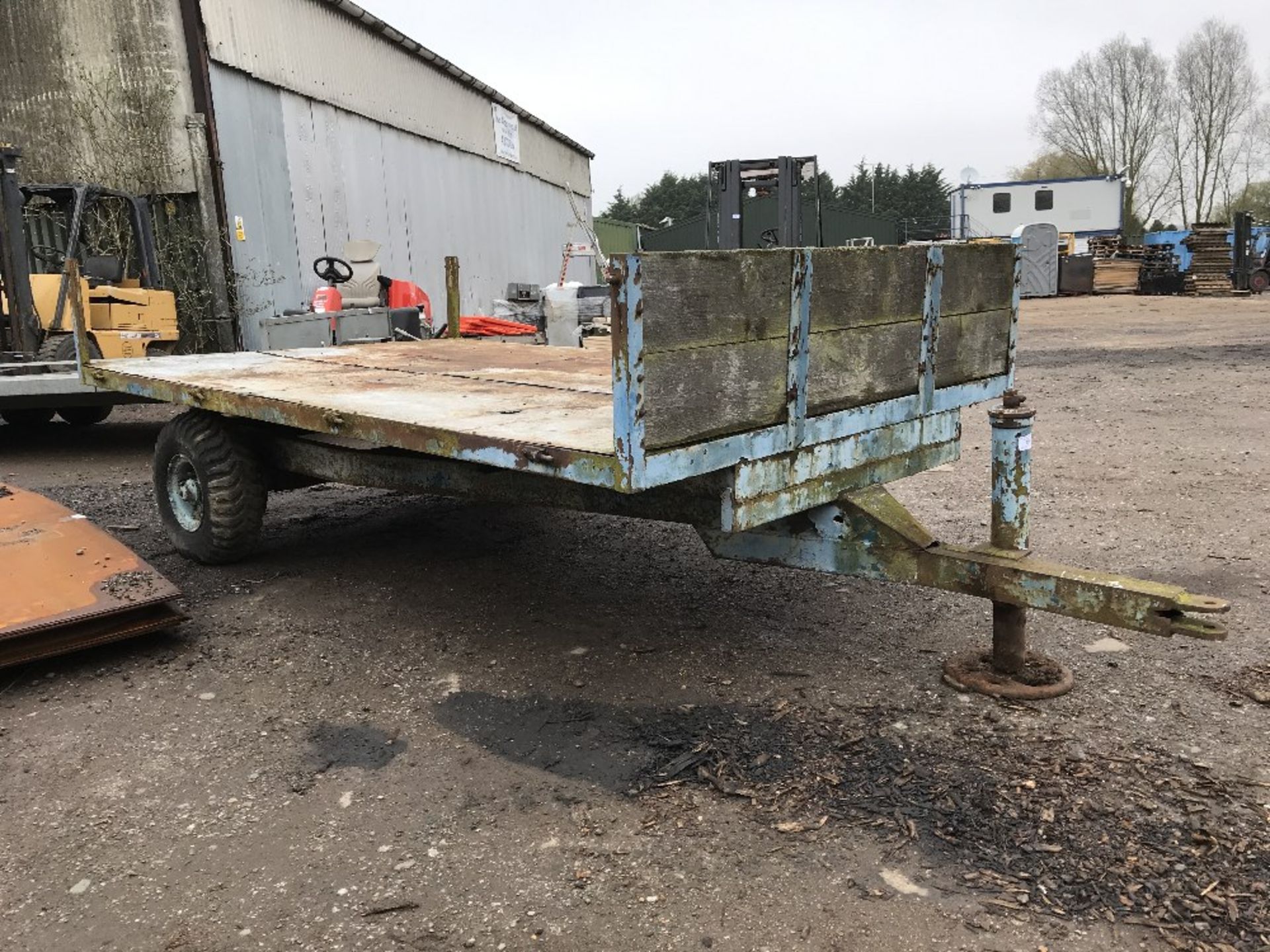 SINGLE AXLED AGRICULTURAL TRAILER....NO VAT ON HAMMER PRICE