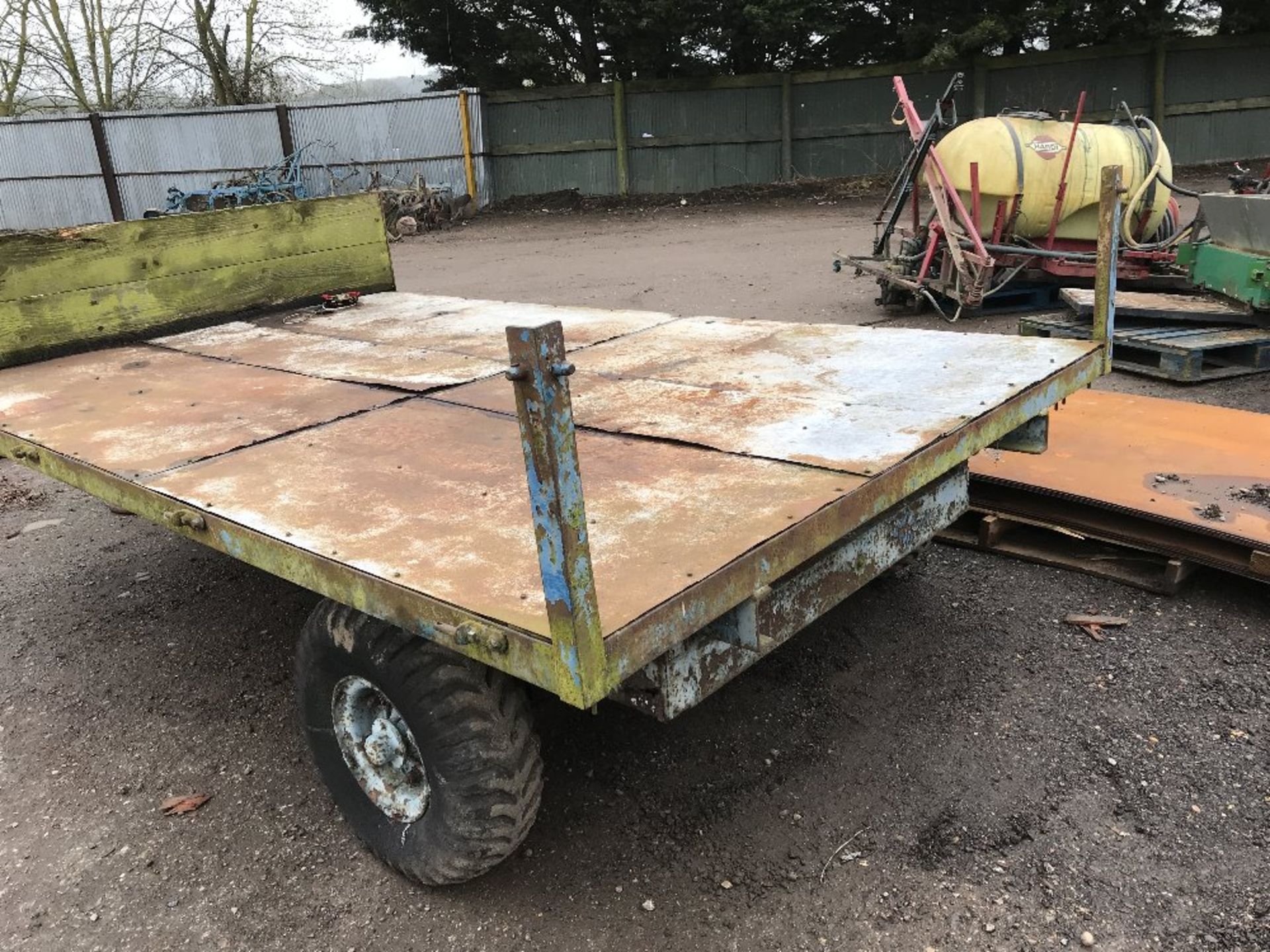 SINGLE AXLED AGRICULTURAL TRAILER....NO VAT ON HAMMER PRICE - Image 3 of 3