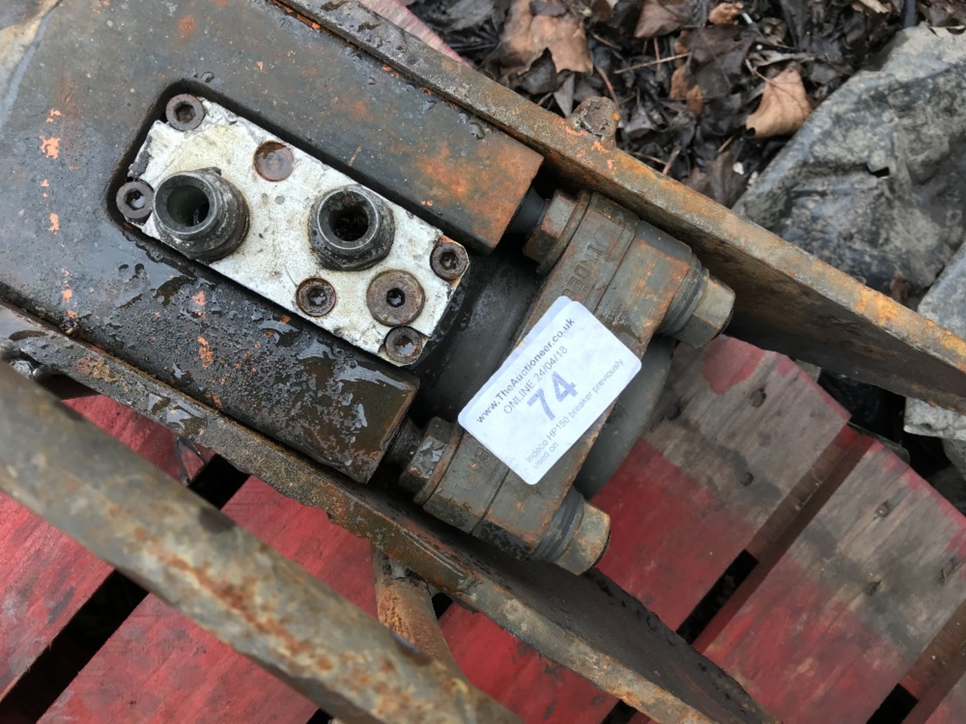 Indeco HP150 breaker previously used on skid steer loader - Image 2 of 2