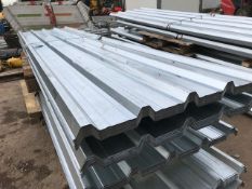 50 X 12FT GALVANISED BOX PROFILE ROOF SHEETS,