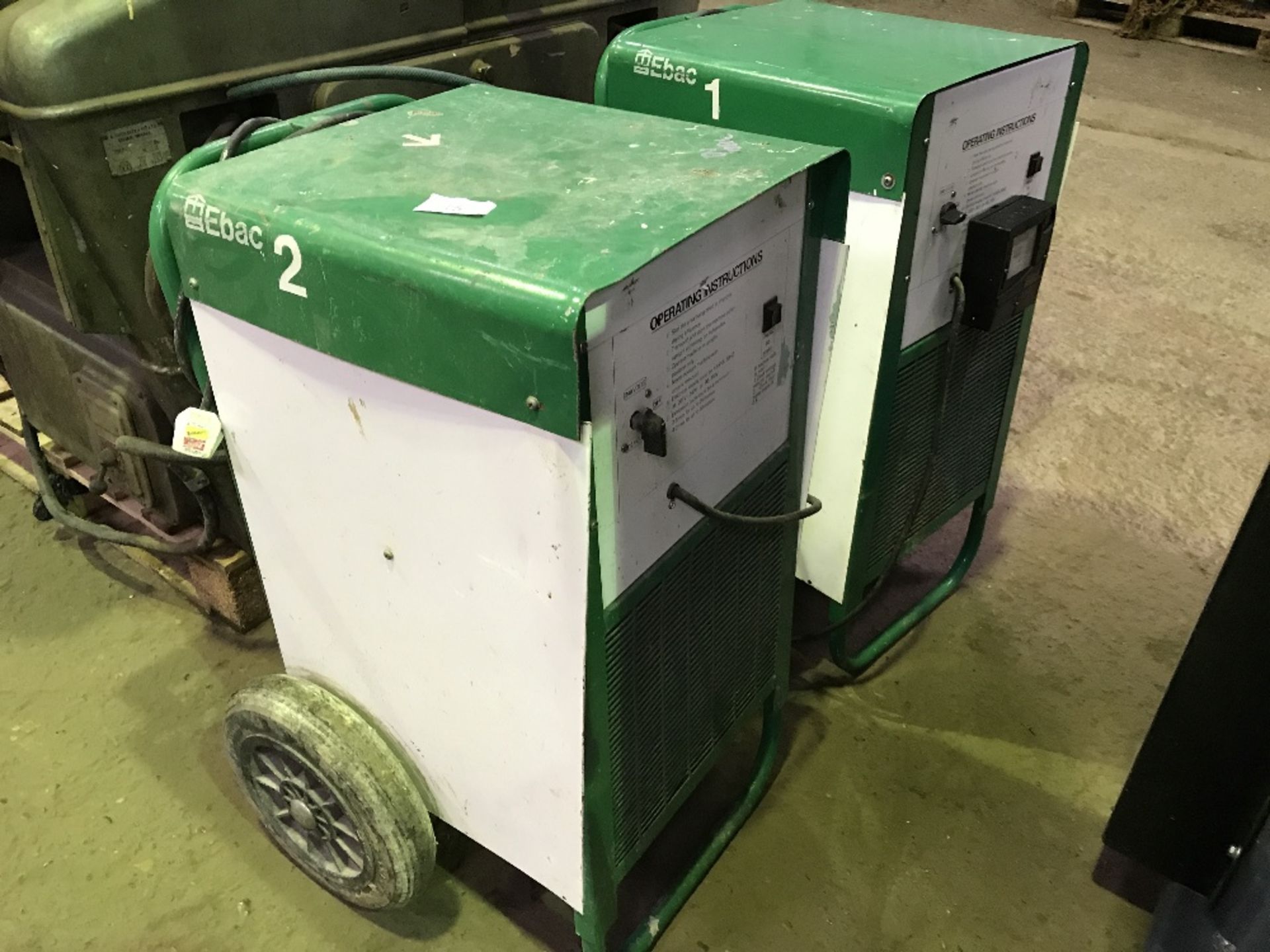 2NO EBAC BUILDING DRIERS...NO VAT ON HAMMER PRICE