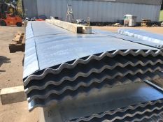 100NO 12FT GALVANISED CORRUGATED ROOF SHEETS 90CM (3FT APPROX) WIDTH