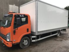 ISUZU 7.5TONNE BOX BODY LORRY, SEMI AUTO, REG:LK09 LWL, 172978 REC MILES. SOME SERVICE HISTORY. FORS