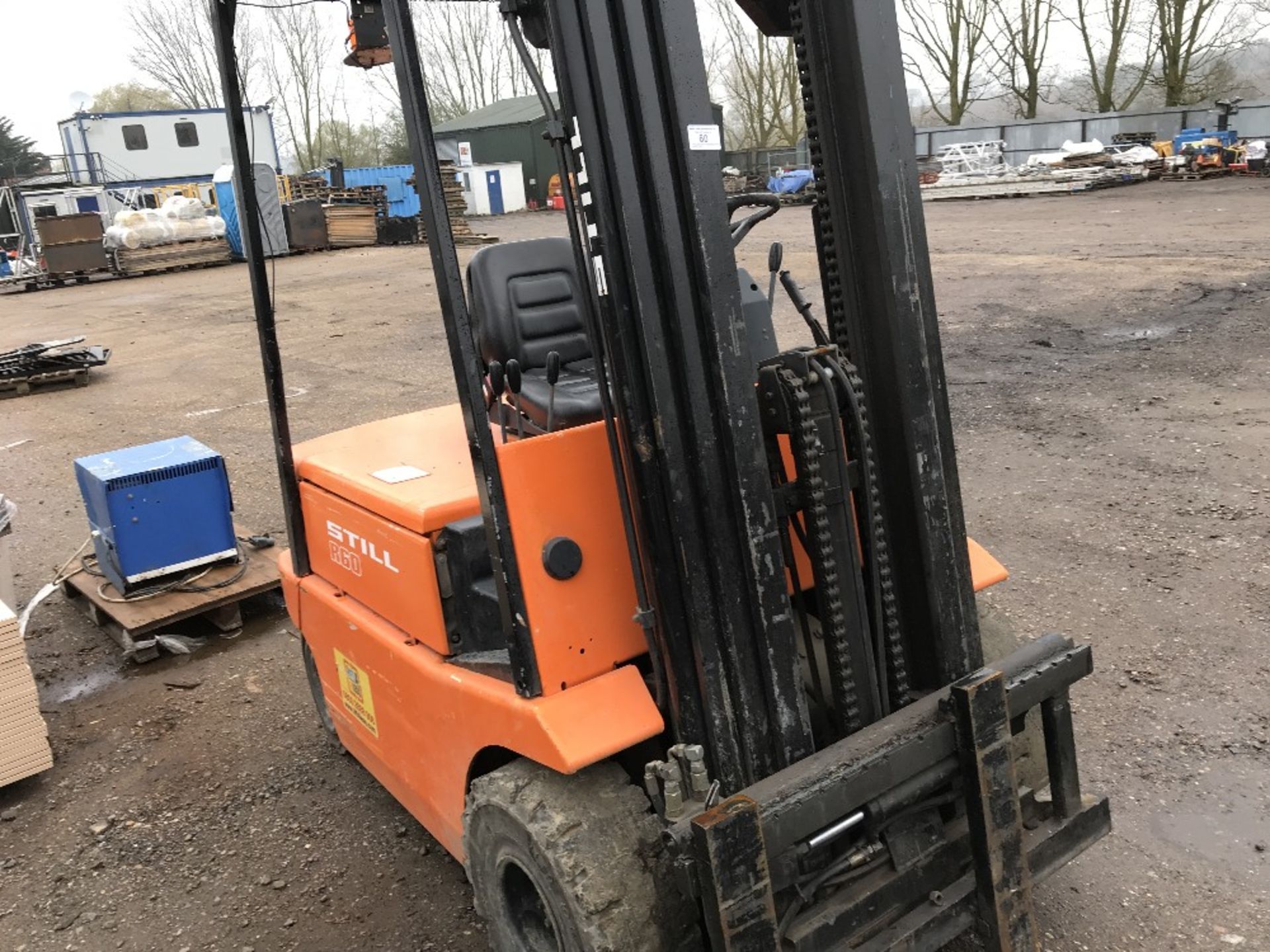 STILL BATTERY POWERED FORKLIFT WITH CONTAINER SPEC MAST C/W CHARGER