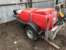 Western petrol engined pressure washer bowser. NO VAT ON HAMMER PRICE when tested was seen to run