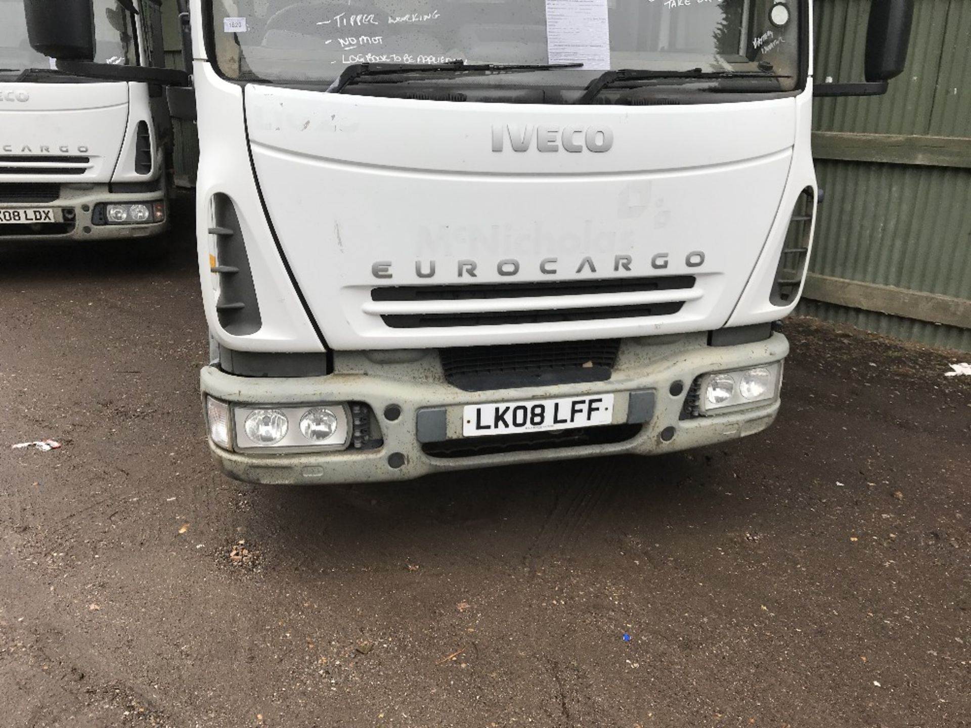 IVECO CARGO TIPPER IVECO EURO CARGO 7500KG RATED TIPPER, WHITE WITH GREY BODY. REG:LK08 LFF - Image 2 of 9