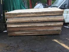 50no sheets of pre used timber boards