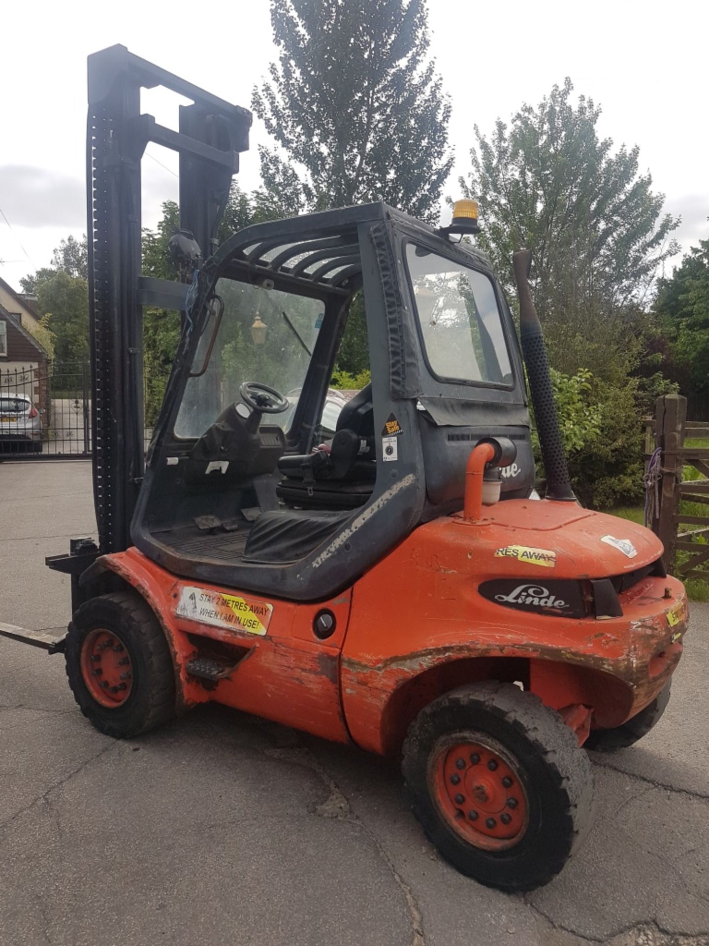 Linde h40d 4 tonne diesel forklift, - Image 2 of 4