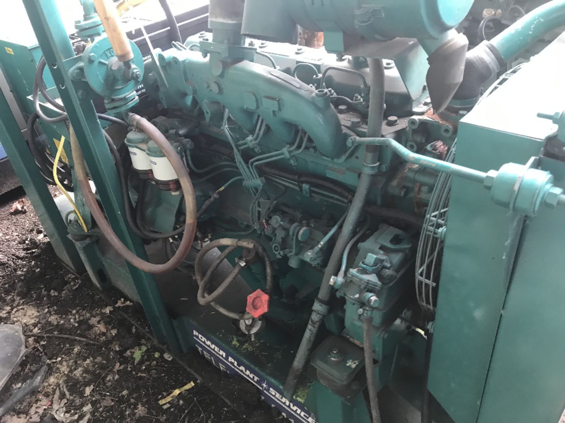 GREEN IVECO 70Kva open generator set, low hours, previously used on standby only, direct from - Image 4 of 5