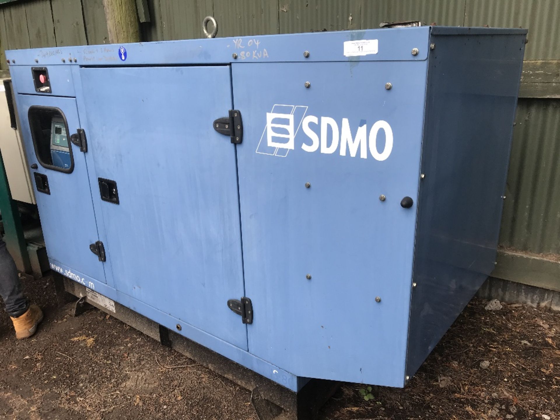 SDMO SILENCED 80KVA SKID GENERATOR YEAR 2004 3419 rec hrs SN: JS80K04002309 When tested was seen