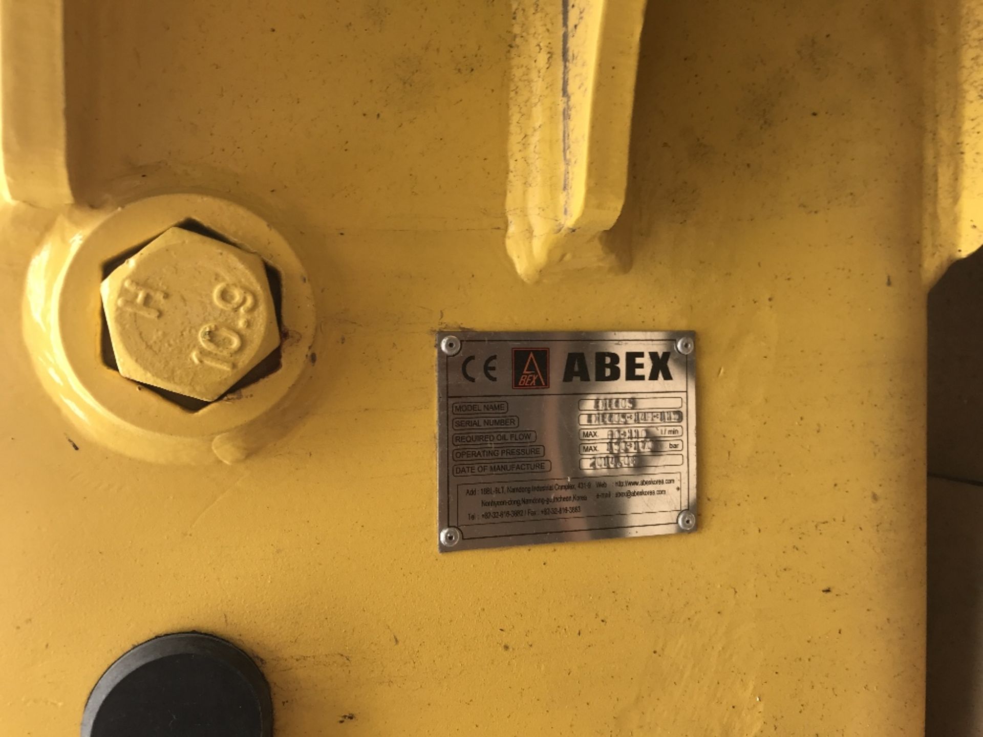 Abex EXB60S breaker, little used, fits 16-20tonne excavator, 100mm chisel - Image 3 of 5